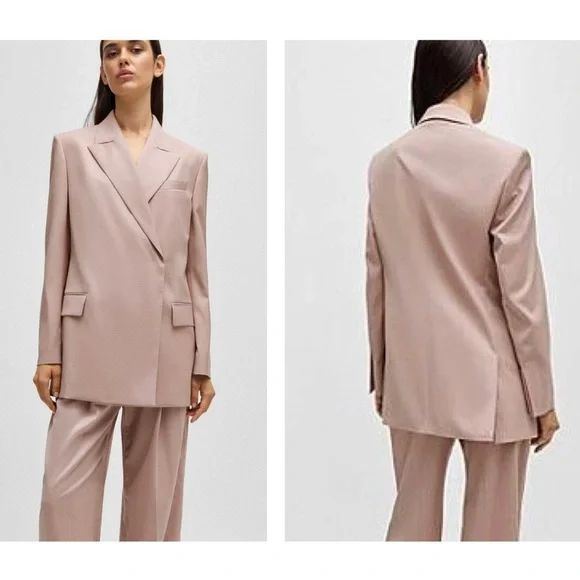 HUGO BOSS x NAOMI Campbell Jaunts Wool Relaxed Fit Men’s Style Women’s Blazer